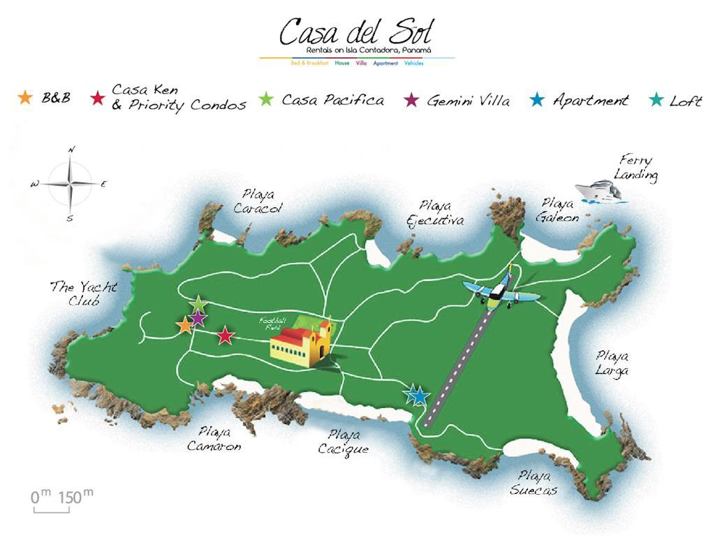 Casa Del Sol Bed And Breakfast Contadora Island Buitenkant foto